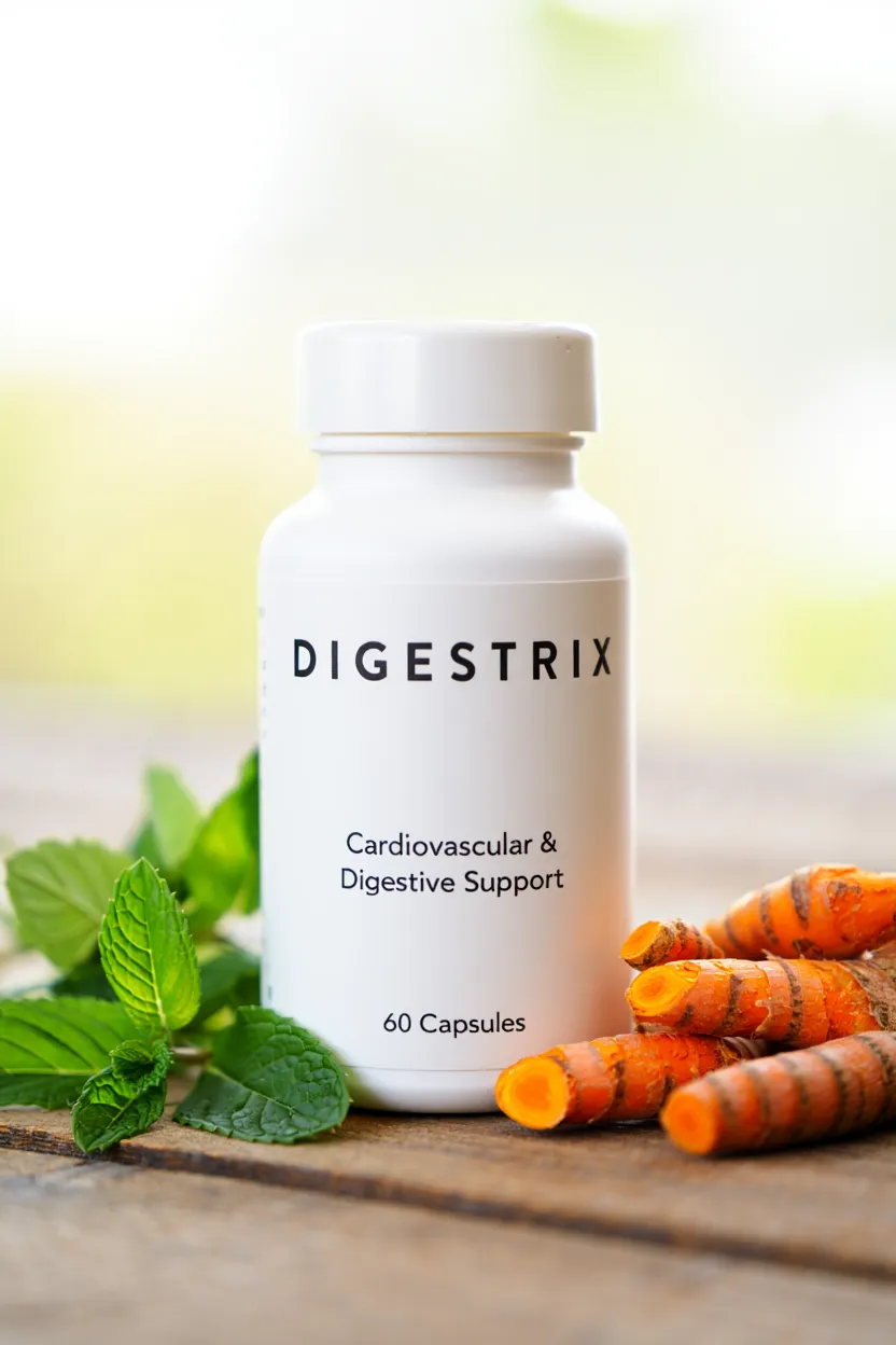 Digestrix dietary supplement bottle with natural ingredients for daily wellness support